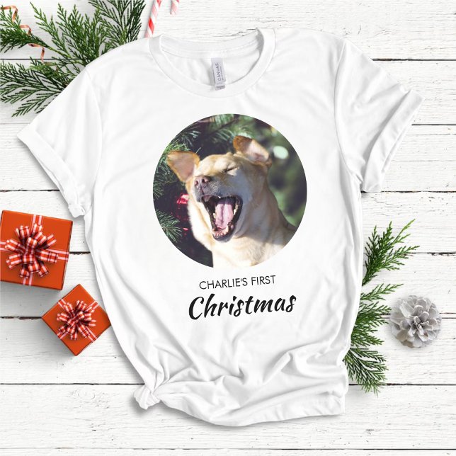 Rolig hund första Personlig-Hund - foto T Shirt (Skapare uppladdad)