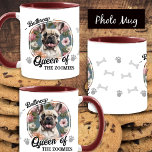 Rolig hund fotodrottning av djurparker kaffemugg<br><div class="desc">Roligt Queen of the Zoomies Hund Mugg med ett fotompassning för husdjur. Underbar för din älskande husdjursmedlem.</div>