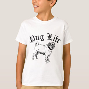 Rolig hund gangster för mopsliv t shirt