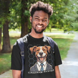 Rolig hund gåvor för advokatkontroll i Student T Shirt