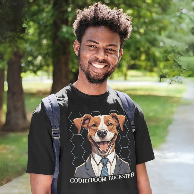 Rolig hund gåvor för advokatkontroll i Student T Shirt (Funny Dog Gifts for Law Student Lawyer Enforcement)