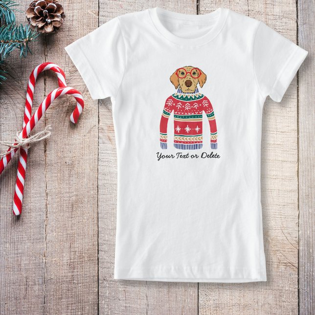 Rolig hund glasögon, Uggla julsötare Tee (Skapare uppladdad)