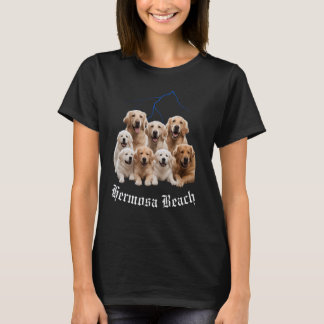 Rolig Hund Golden Retriever Bootleg Hermosa Beach  T Shirt