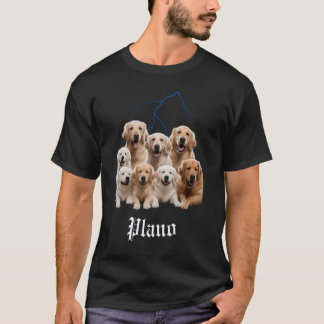 Rolig Hund Golden Retriever Bootleg Plano Texas T Shirt