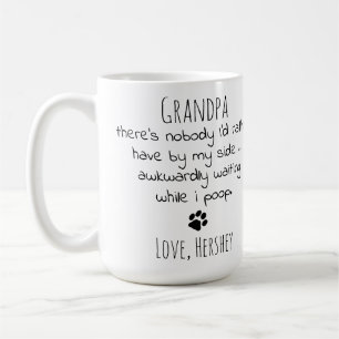 Rolig hund Grandpa Personlig Granddog Pet Photo Kaffemugg