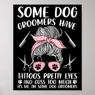 Rolig hund groomer av sällskapsdjur Grooming Hund Poster