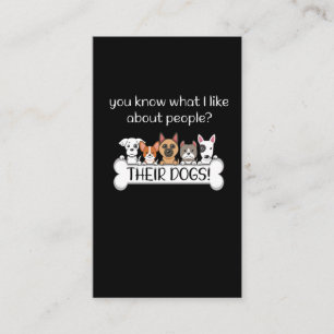 Rolig hund Groomer Quote Pet Puppy Grooming Kärle Visitkort