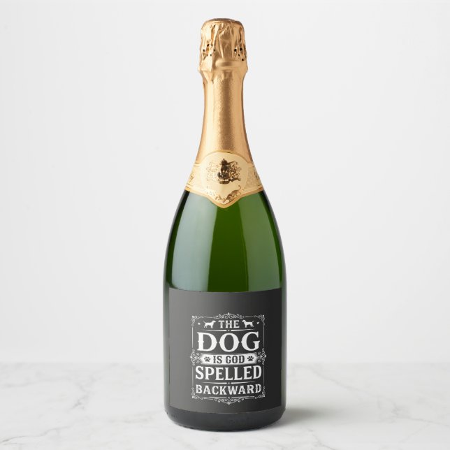 Rolig Hund Gud Stavade Baklänges (Framsida)