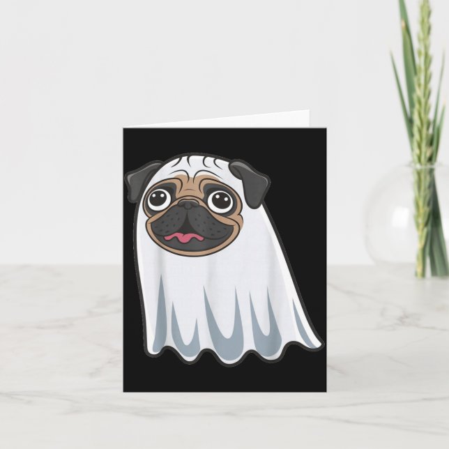 Rolig Hund Halloween Kort (Framsida)