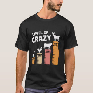 Rolig hund halt av galna kor och getter t shirt