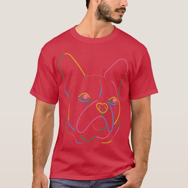 Rolig hund hund t shirt (Framsida)