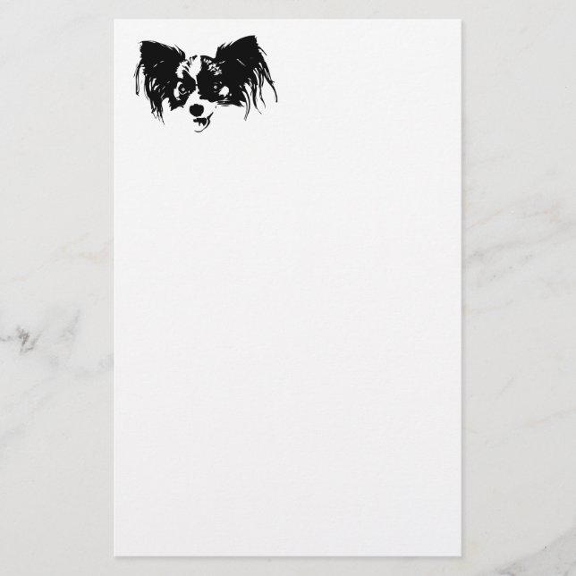 Rolig hund huvud brevpapper (Framsida)