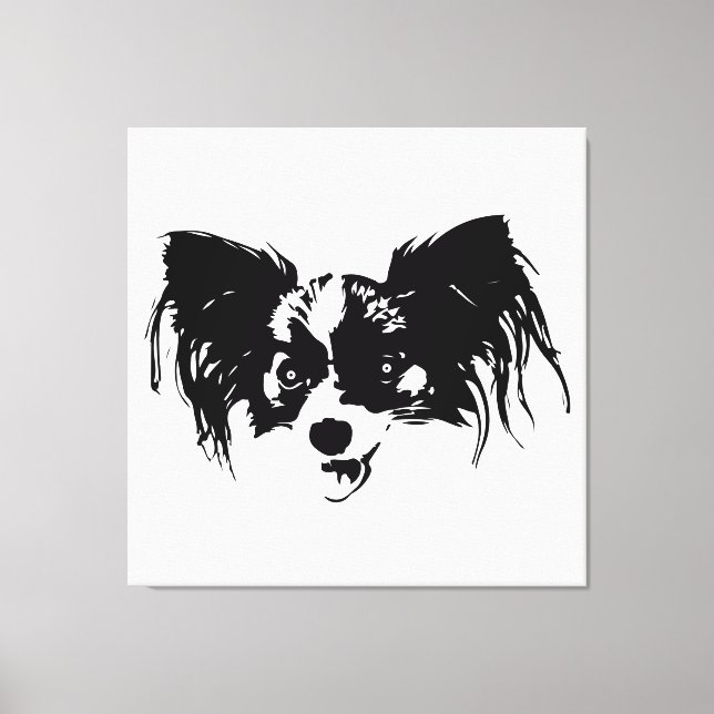 Rolig hund huvud canvastryck (Framsida)