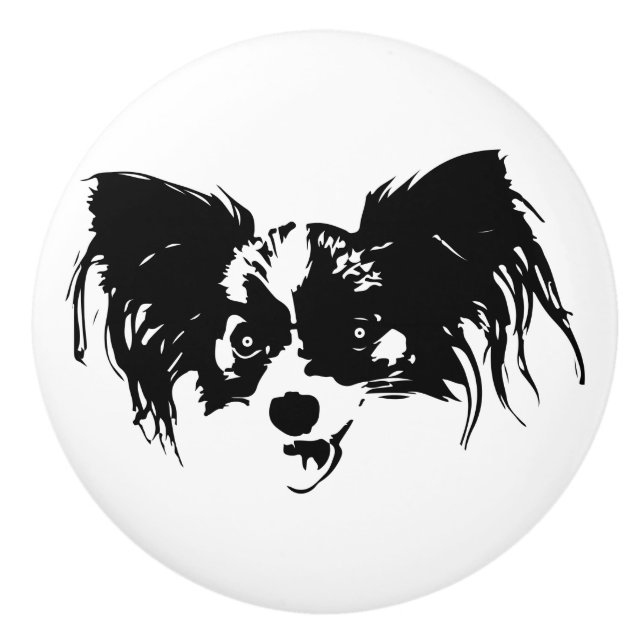 Rolig hund huvud knopp (Framsidan)