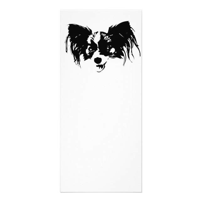 Rolig hund huvud reklamkort (Framsidan)