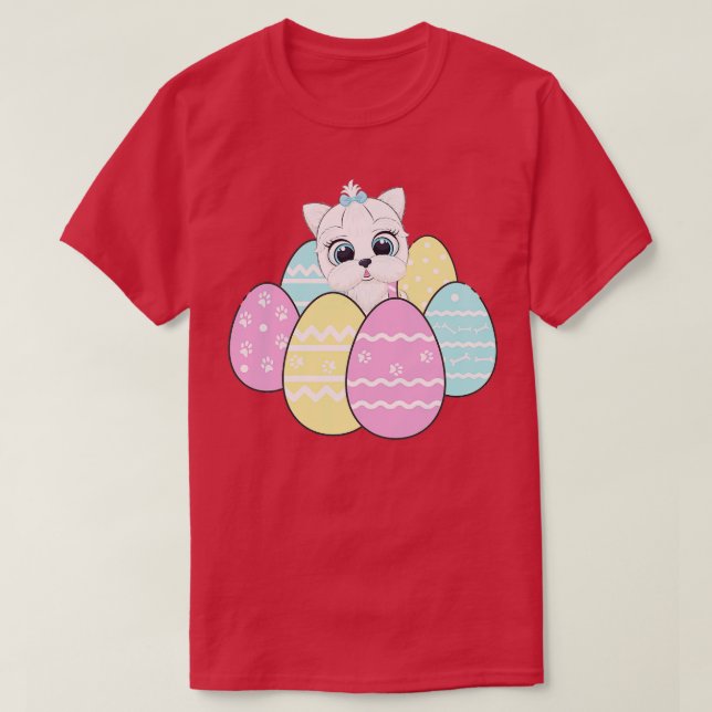 rolig hund i ägg 1 t shirt (Design framsida)