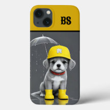 Rolig hund i Rain Boots - dog Humor
