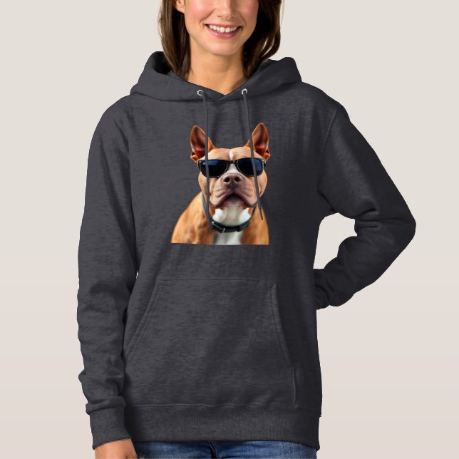 Rolig Hund i Solglasögon T Shirt (Framsida)