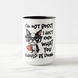 Rolig Hund Jag Är Inte Bossig Mugg
