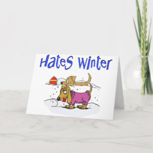 Rolig hund julen Humor Helgkort