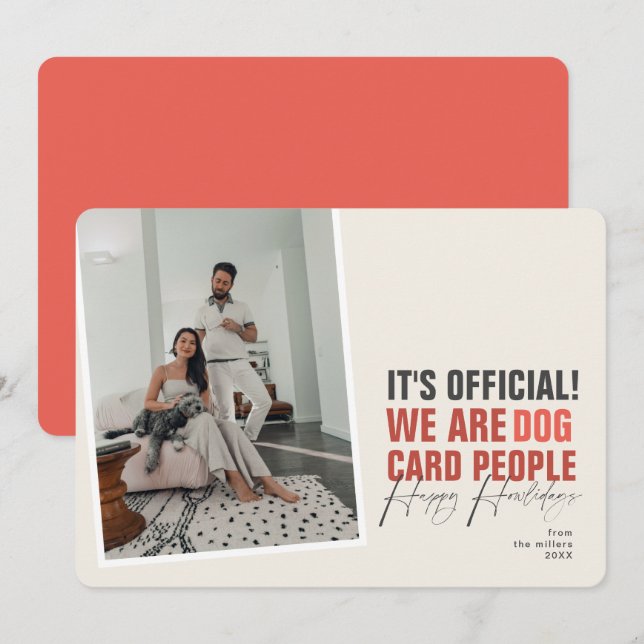 Rolig hund julkort Elfenbenskusten Lycklig Howlida (Fram/baksida)