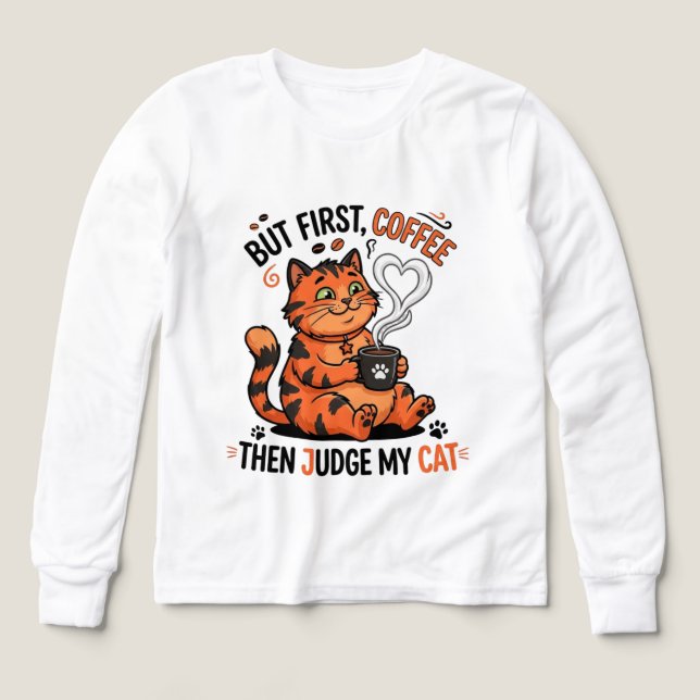 Rolig Hund Kaffe Älskare Present T Shirt (Design framsida)