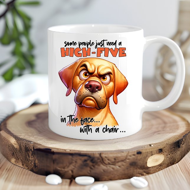 Rolig Hund Kaffe Mugg Roligt Valp Humor (Skapare uppladdad)