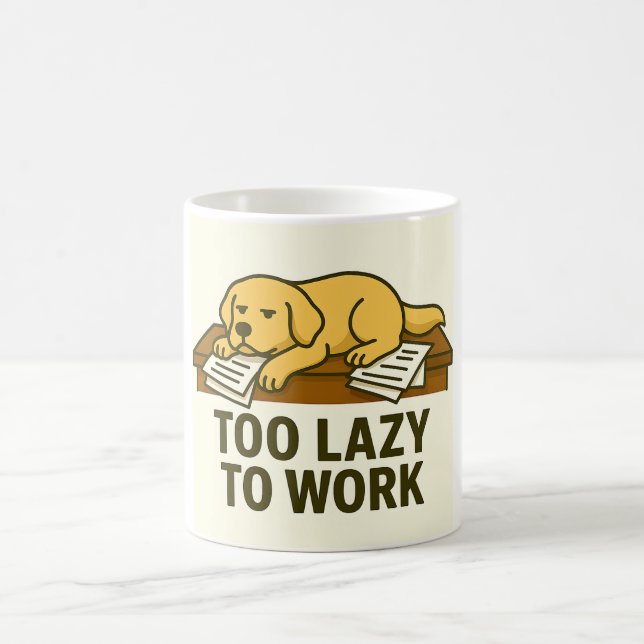 Rolig hund kaffemugg (Center)