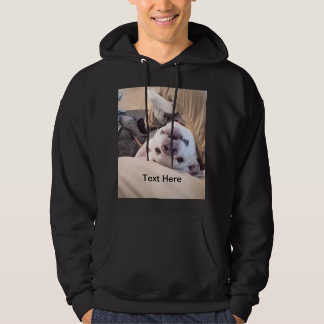 Rolig hund kommer inte att ignoreras, matematikfot hoodie (Framsida)