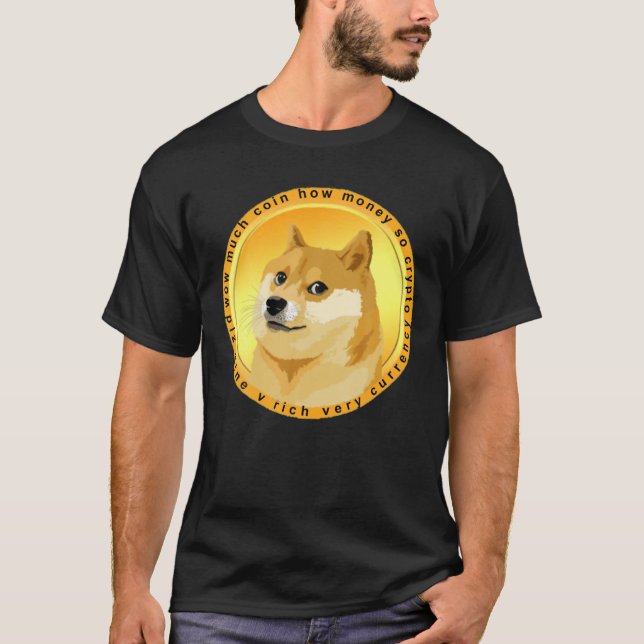 Rolig hund kontokrypteringsvaluta t shirt (Framsida)