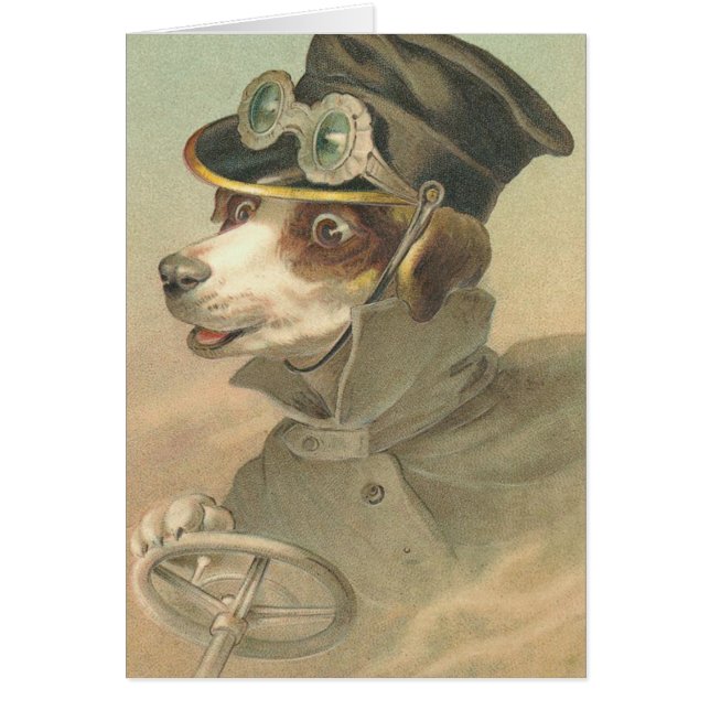 Rolig hund kort (Framsidan)