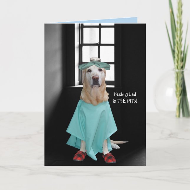 Rolig hund/Lab-hämtning Kort (Framsida)