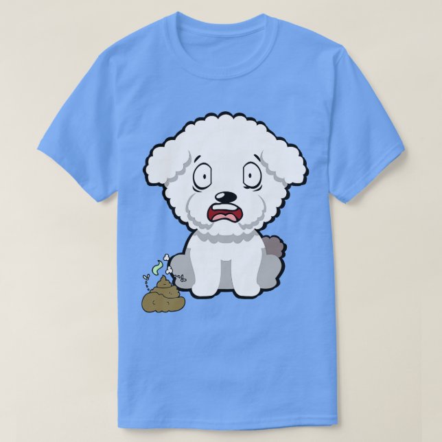 Rolig hund lukt, stinkande poo poo t shirt (Design framsida)