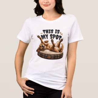 Rolig Hund Mage Gnu – Det Här Är Min Plats T Shirt