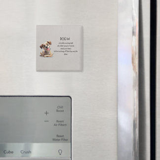 Rolig hund Magnet - sommarpetsgåva