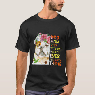 Rolig hund Mamma T-apparel Hund med ton och ton T Shirt