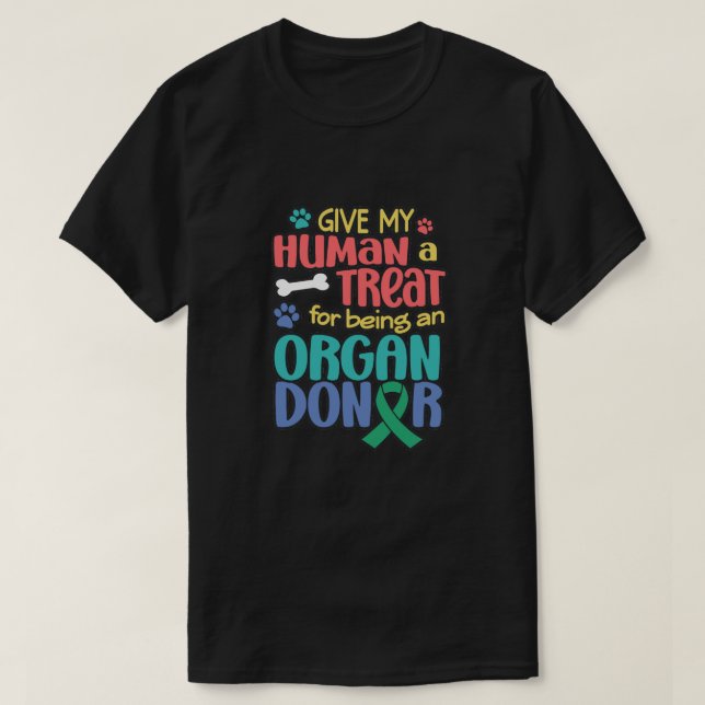 Rolig hund medvetenhet om organdonation Transplant T Shirt (Design framsida)