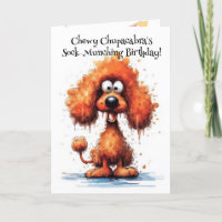 Rolig hund monster: Chewy Chupacabra Birthday