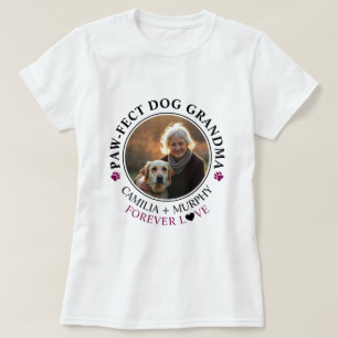Rolig hund mormfoto för enkel svart text t shirt