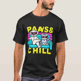 Rolig hund och katt T-shirt - Tassar & Chill Desig