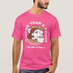 Rolig hund och S’more-design – Kawaii husdjursälsk T Shirt