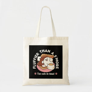 Rolig hund och S’more-design – Kawaii husdjursälsk Tygkasse
