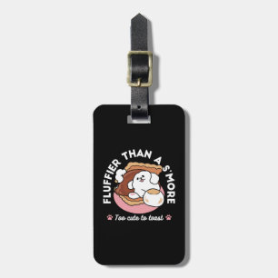 Rolig hund och S’more-design – Kawaii present till Bagagebricka