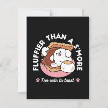 Rolig hund och S'more Design - Kawaii Djurälskare 