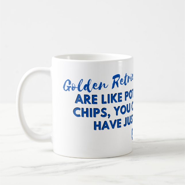 Rolig hund offert: Golden Retrievers är som potati Kaffemugg (Vänster)