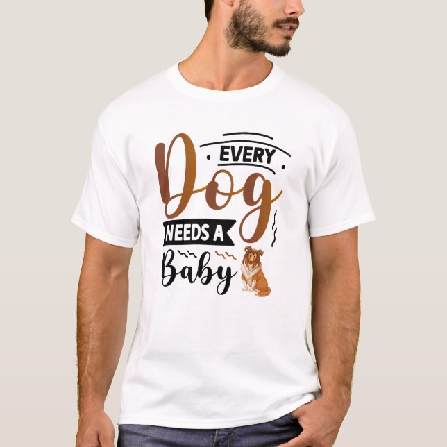 Rolig hund offertdesign för personlig t shirt (Framsida)