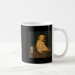 Rolig hund öl rökande meme sarkastisk hund älskare kaffemugg