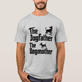 Rolig hund överordnad, tematiskt par design t shirt