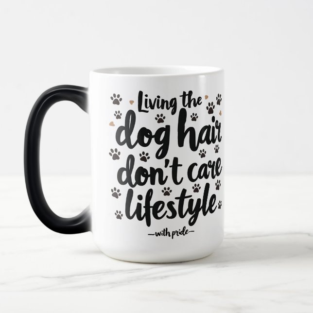Rolig hund Owner Life Magisk Mugg (Vänster)