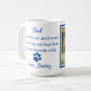 Rolig hund Pappa - Fars dag - Hund Fotoskämt Kaffemugg